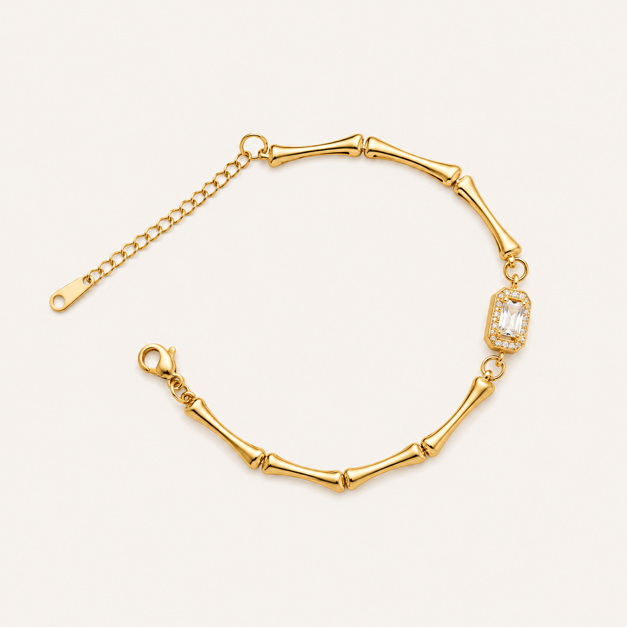 Bamboo Crystal Grace Bracelet ✨