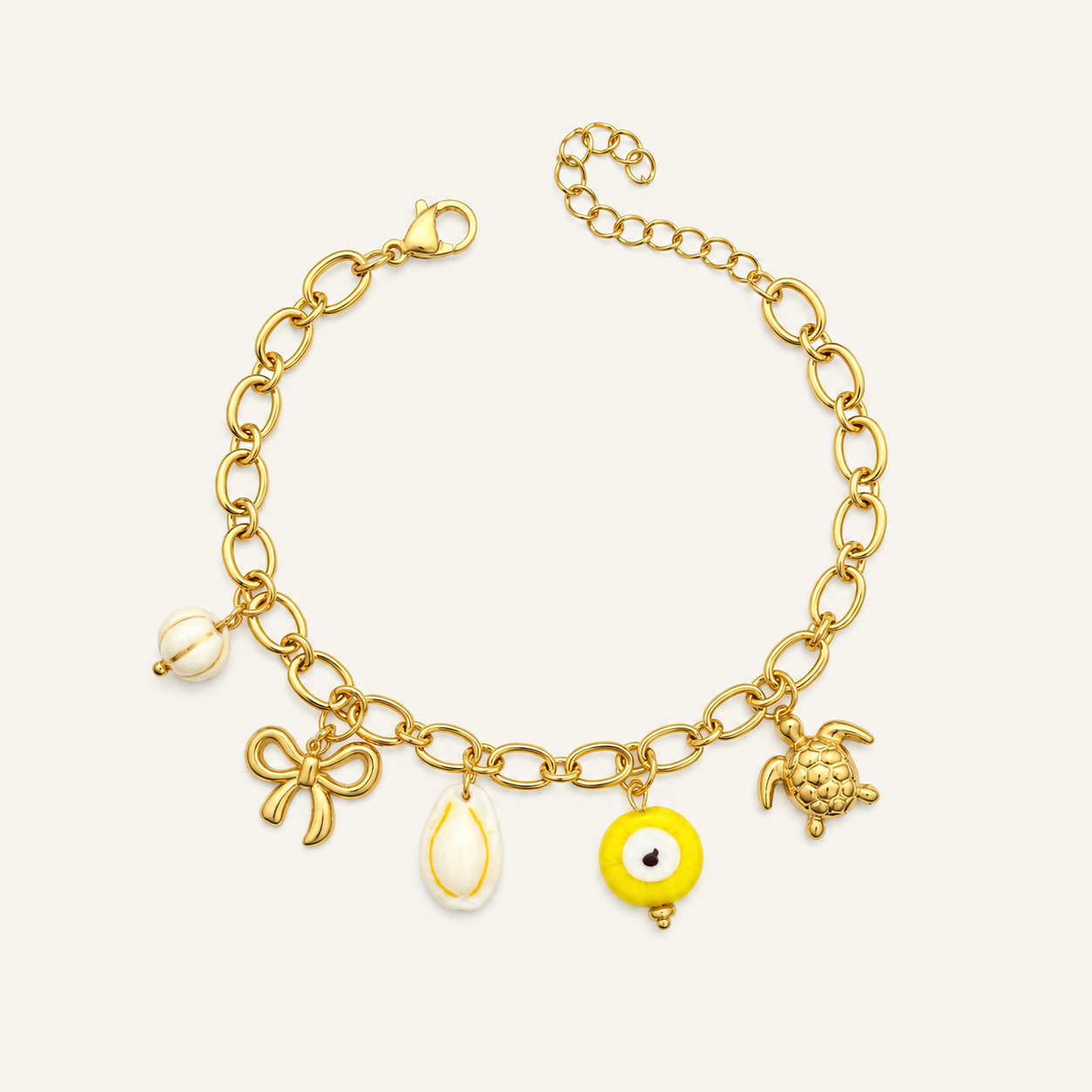 Coastal Bold Charm Bracelet 🌊