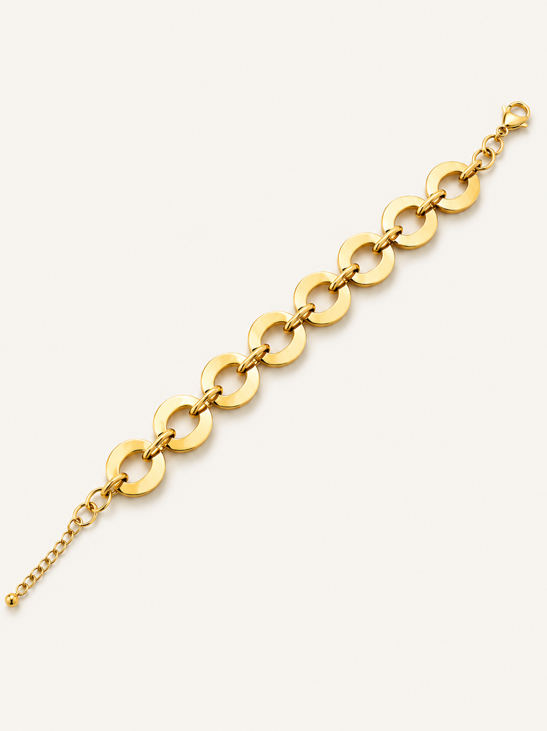 Dazzling Gold Chain Bead Bracelet 💛