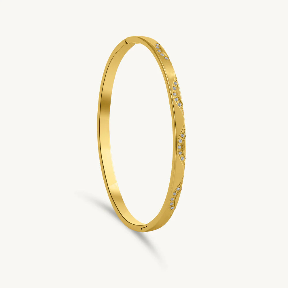 Golden Veil Classic Bangle 💛