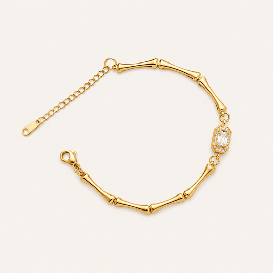 Bamboo Crystal Grace Bracelet ✨