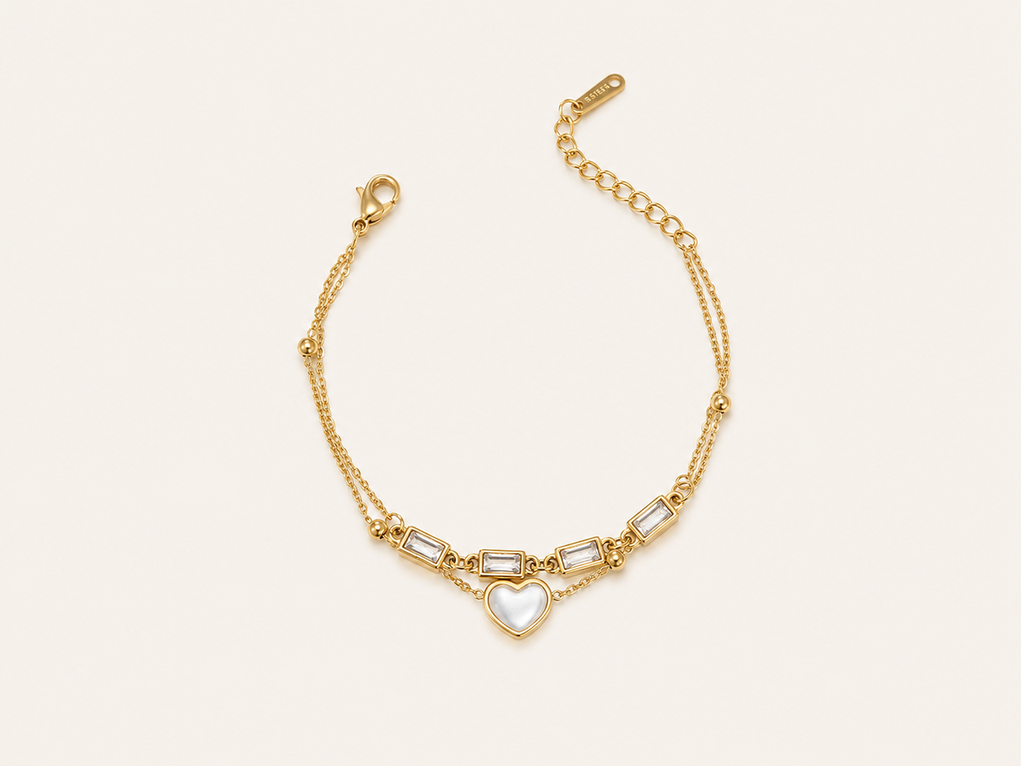 Pearl Heart Esme Bracelet 🤍