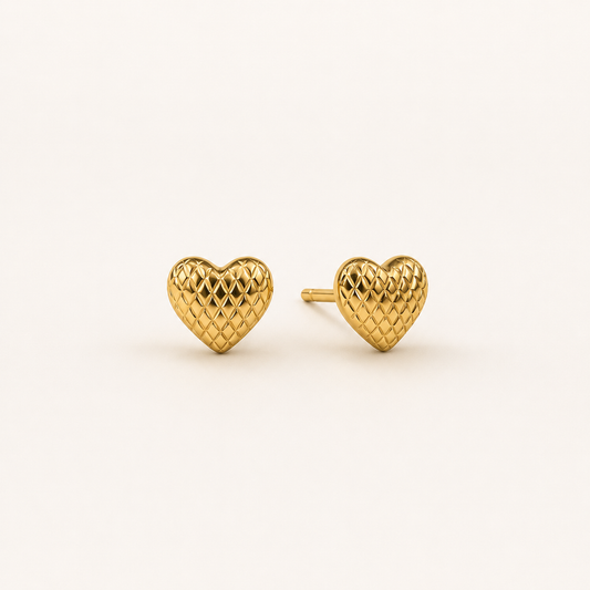Minimalist Heart Stud Earrings🤍