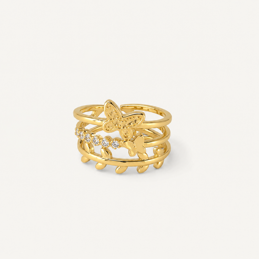 Elegant Butterfly Motif Ring🦋