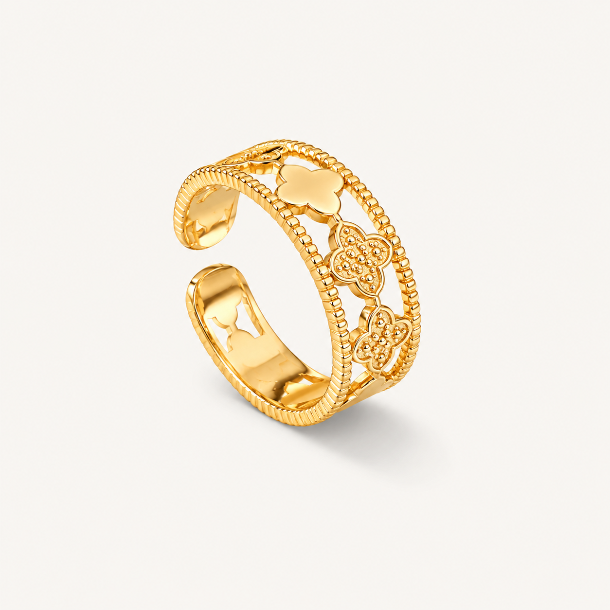 Fortune Linked Clover Ring🍀