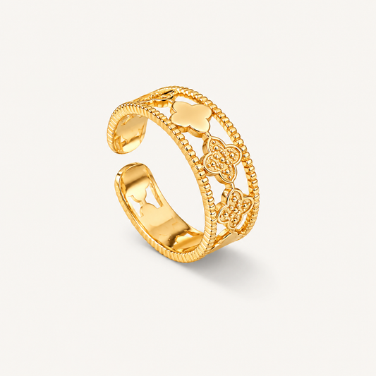 Fortune Linked Clover Ring🍀