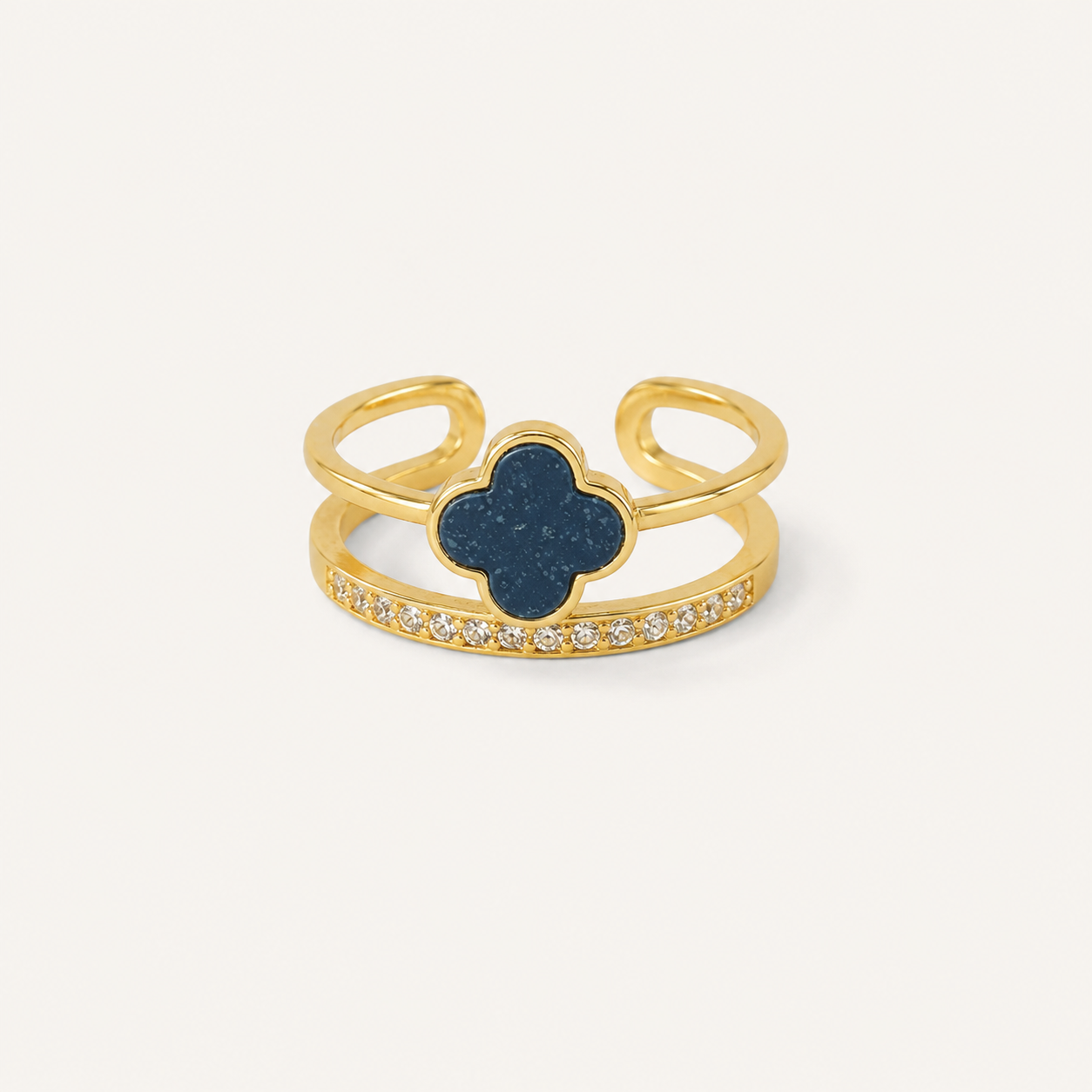 Midnight Clover Ring🧿