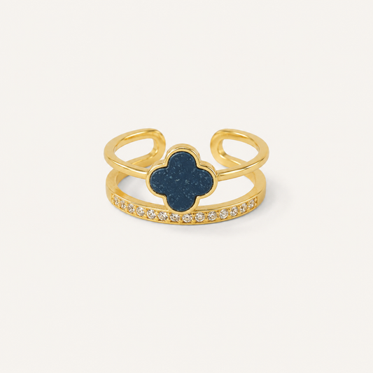 Midnight Clover Ring🧿