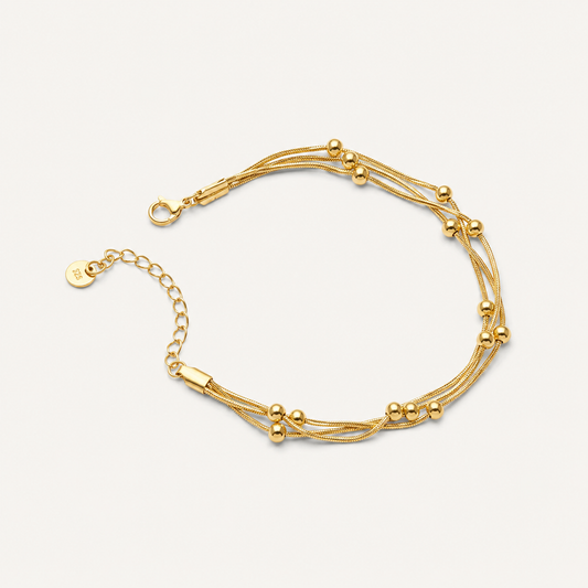 Beaded Beauty Layered Chain Anklet✨