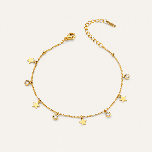 Starry Crystal Anklet✨