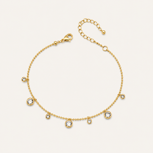 Shimmering Diamond Chain Anklet✨