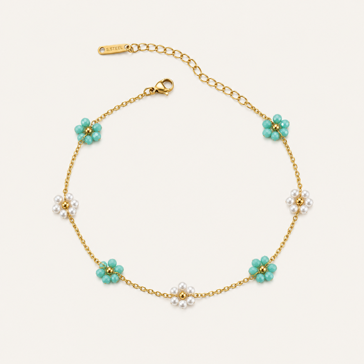 Floral Finesse Anklet🌸