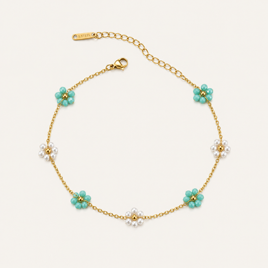Floral Finesse Anklet🌸