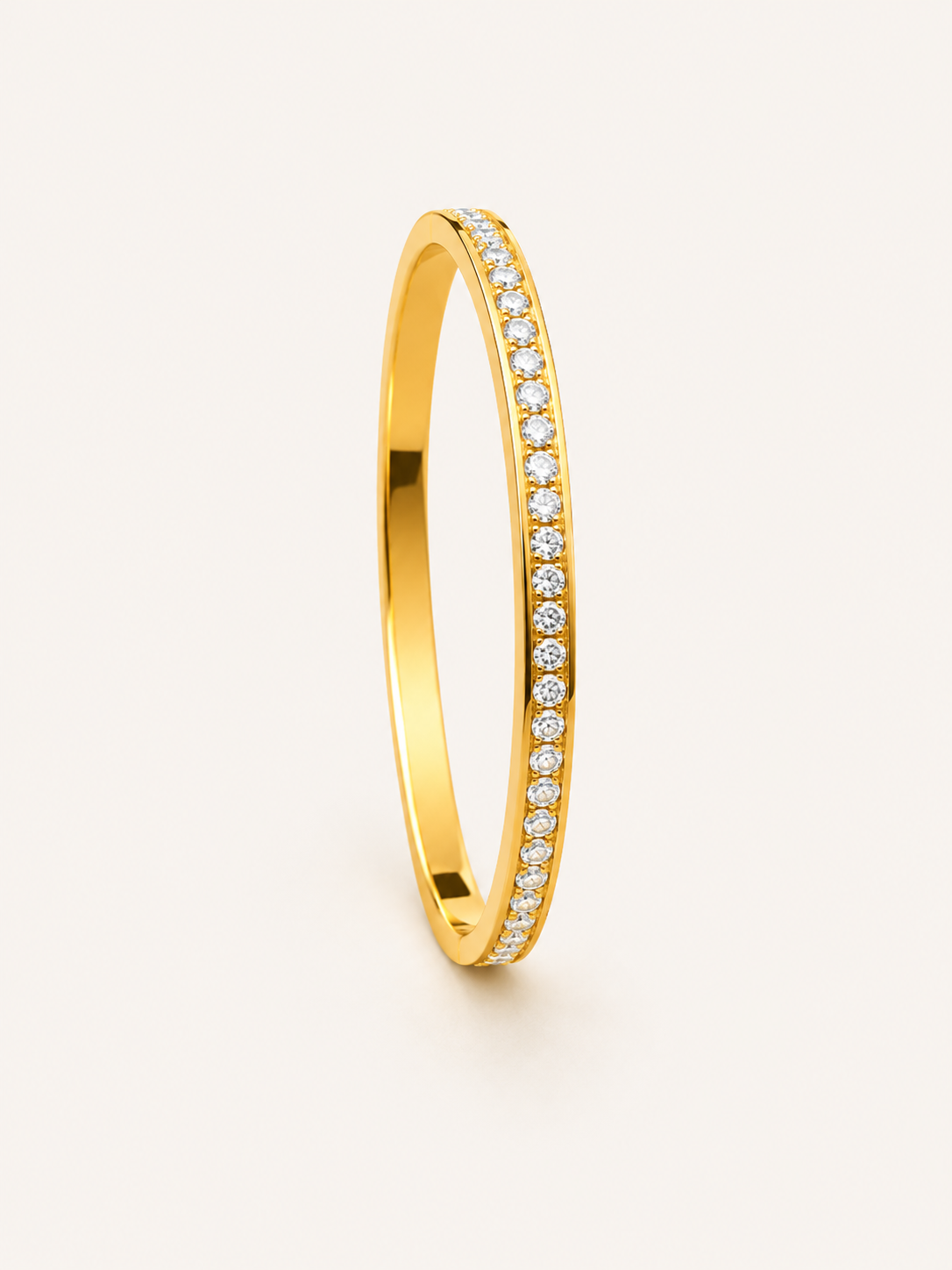 Crown Glow CZ Cluster Bangle Bracelet 🤍