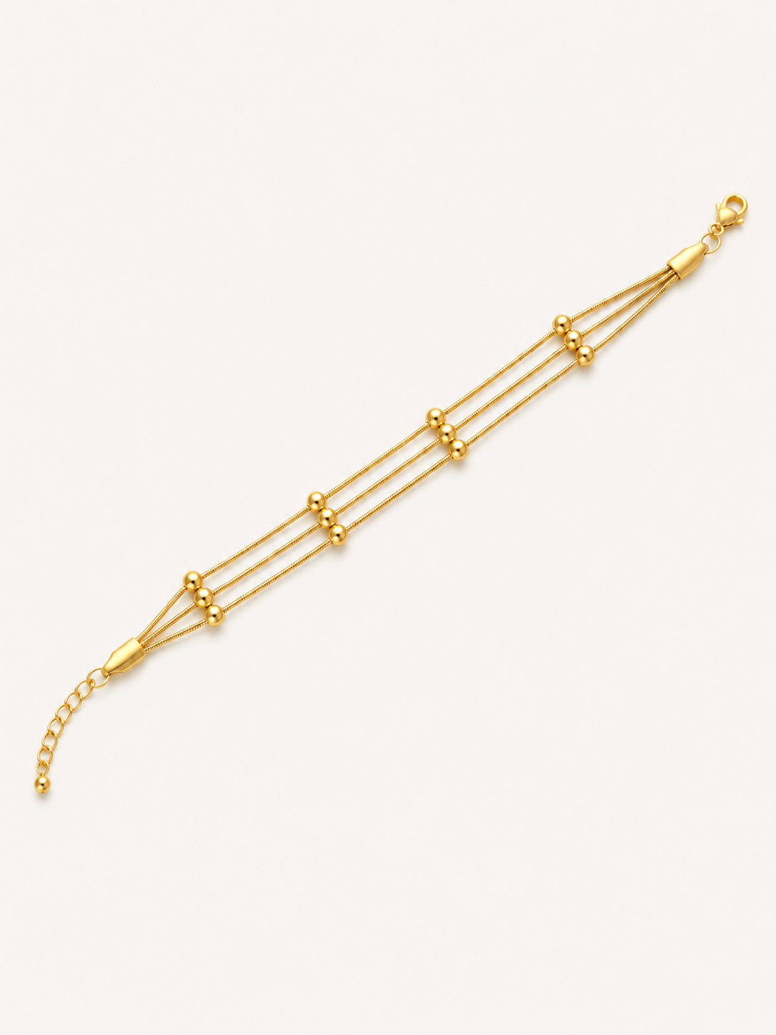 Gold Chain Bead Bracelet 💛