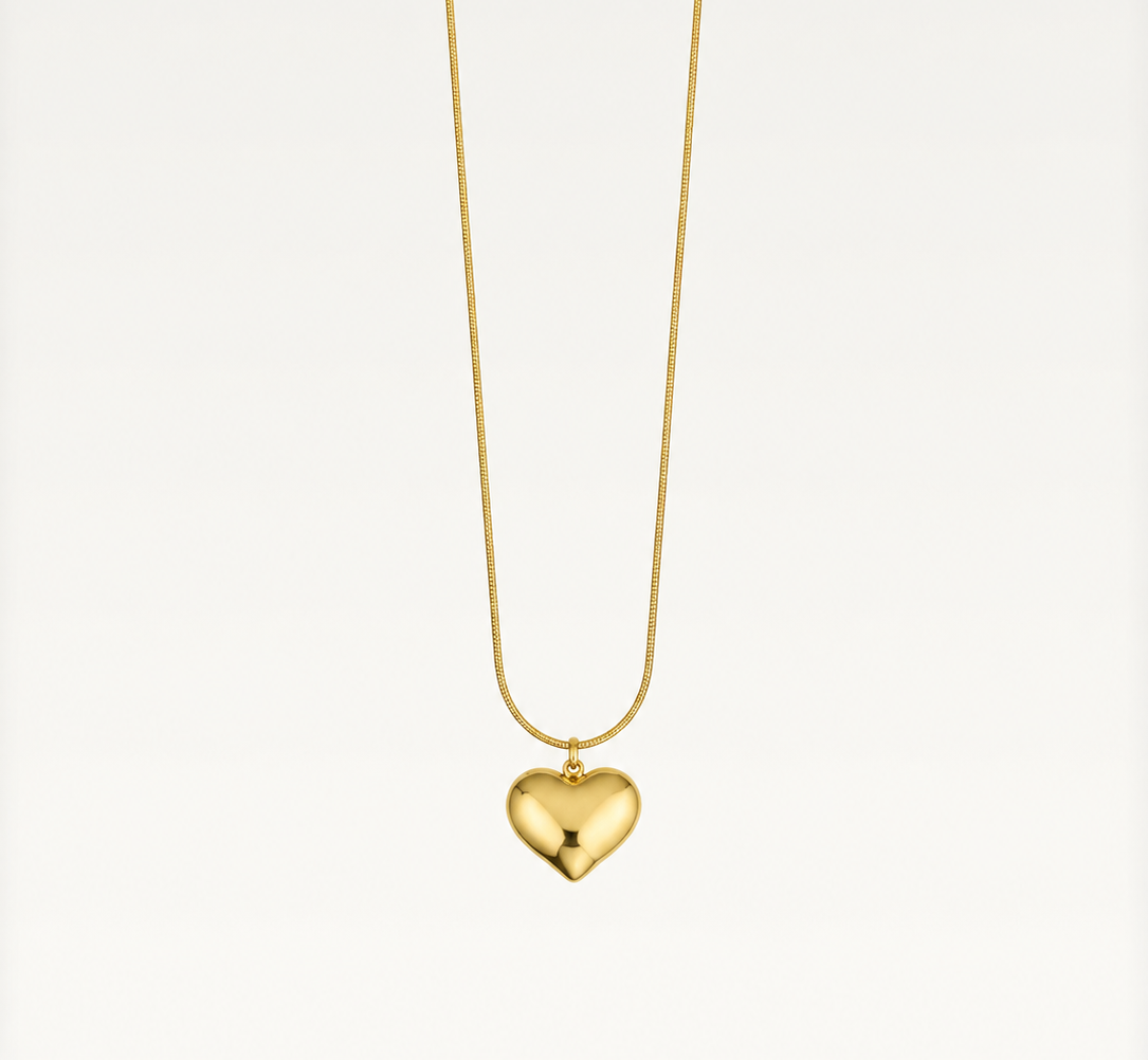 Golden Heart Charm Necklace 💖