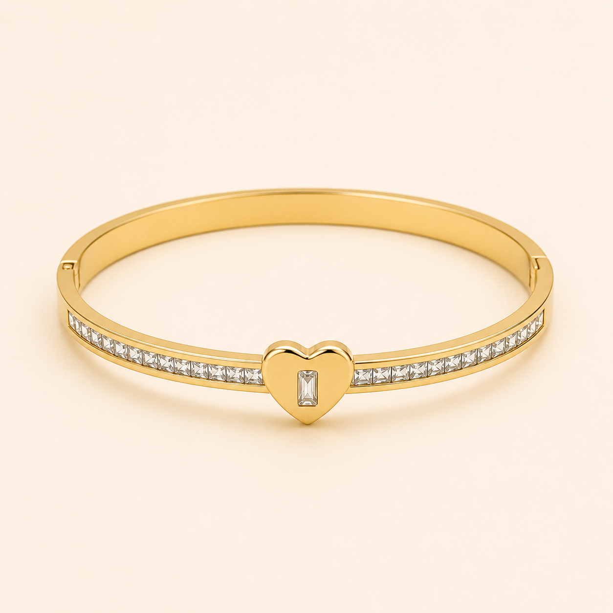 Heart Crystal Accent Bracelet ❤️