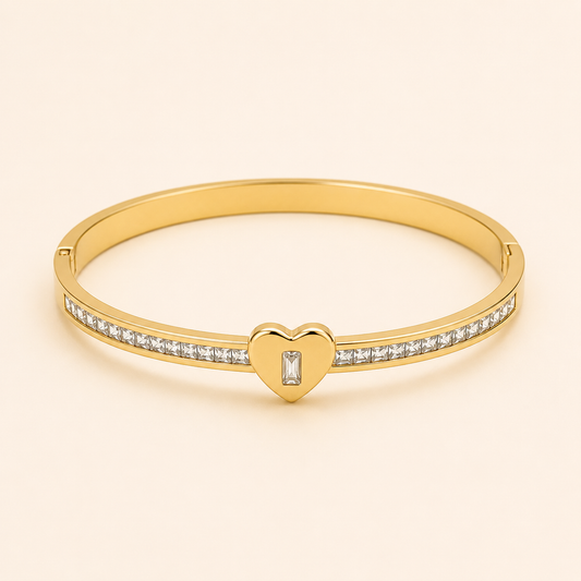 Heart Crystal Accent Bracelet ❤️