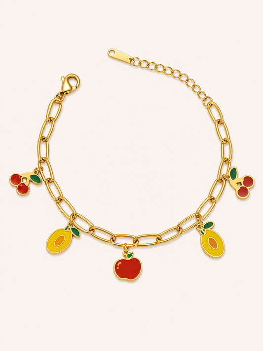 Juicy Fruit Charm Bracelet 🍓