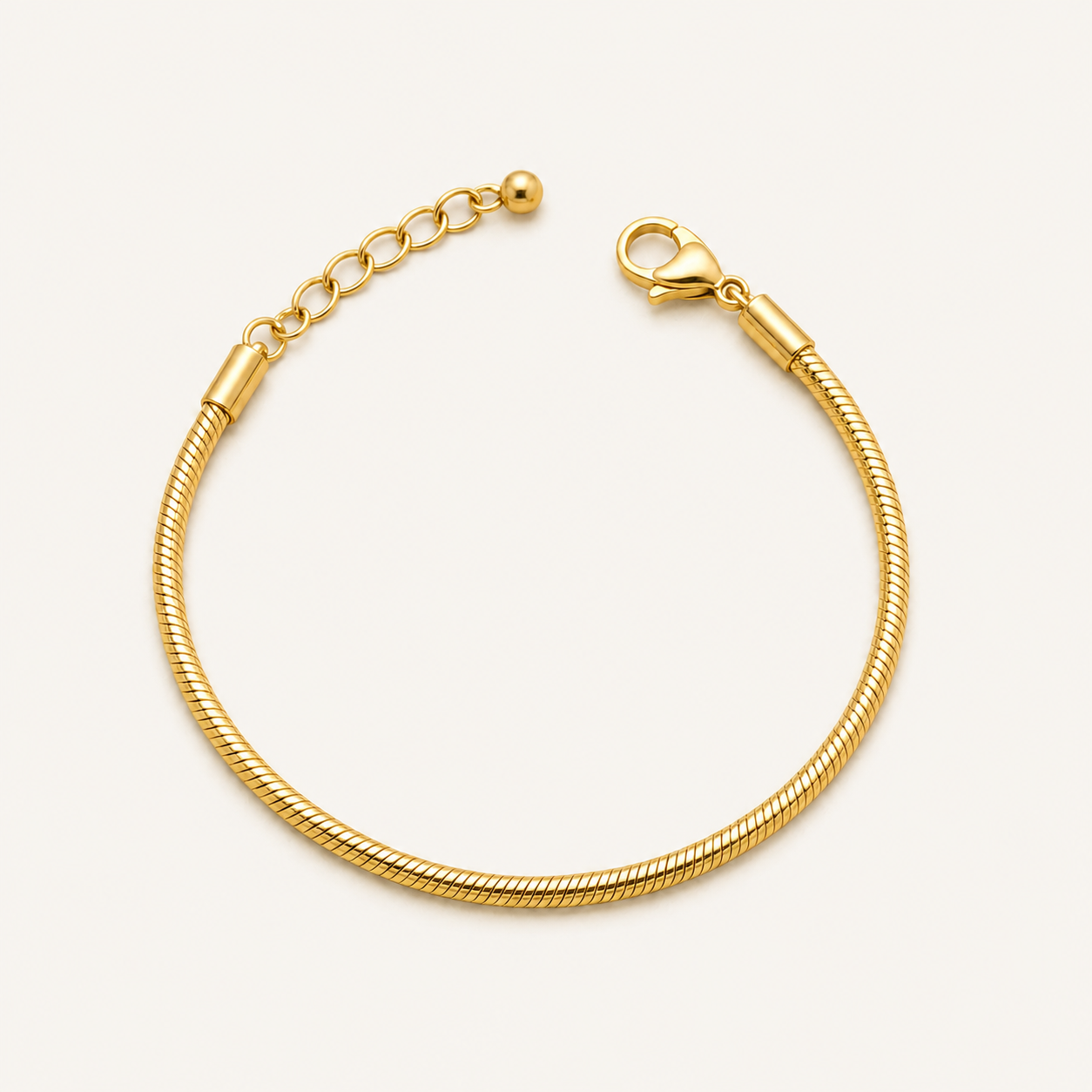 Lobster Clasp Silk Snake Chain Bracelet 🟡