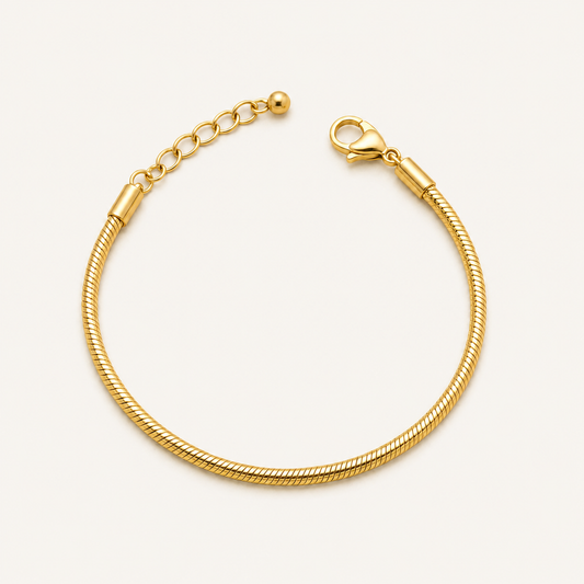 Lobster Clasp Silk Snake Chain Bracelet 🟡