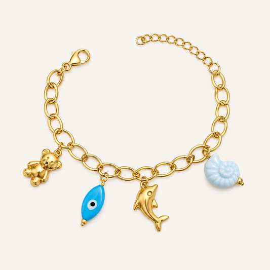 Marine Glow Charms Bracelet 🧿
