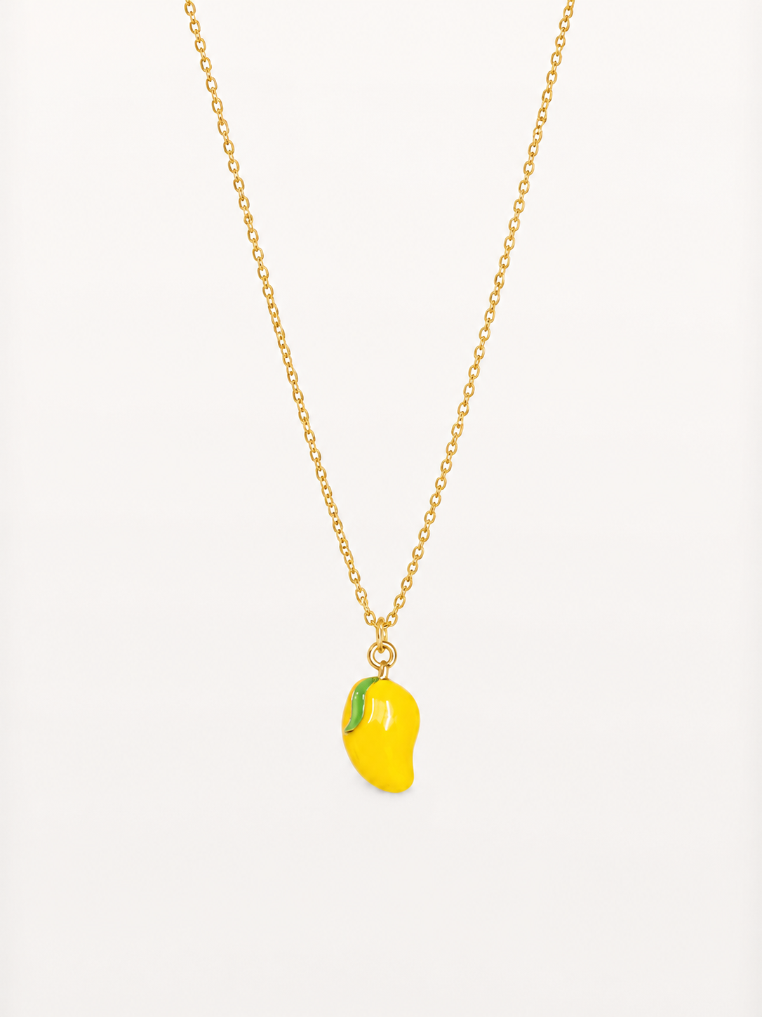 Minimal Mango Pendant Gold Necklace 🥭