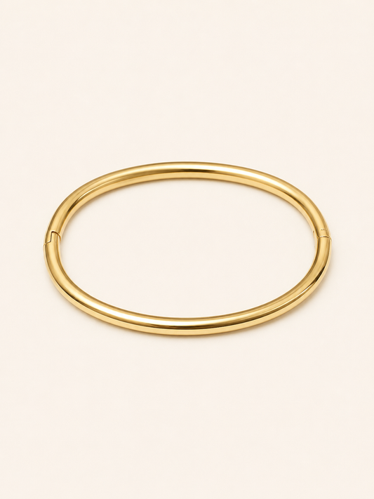 Classic Plain Gold Bangle 🟡