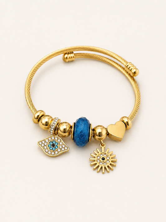 Signature Evil Eye Cuff Bracelet 🔵